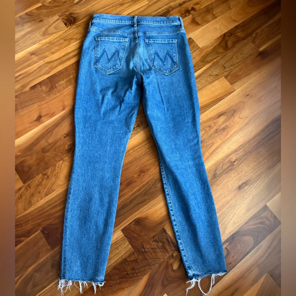 MOTHER Blue Button-Fly Jeans, ECU - Picture 3 of 17